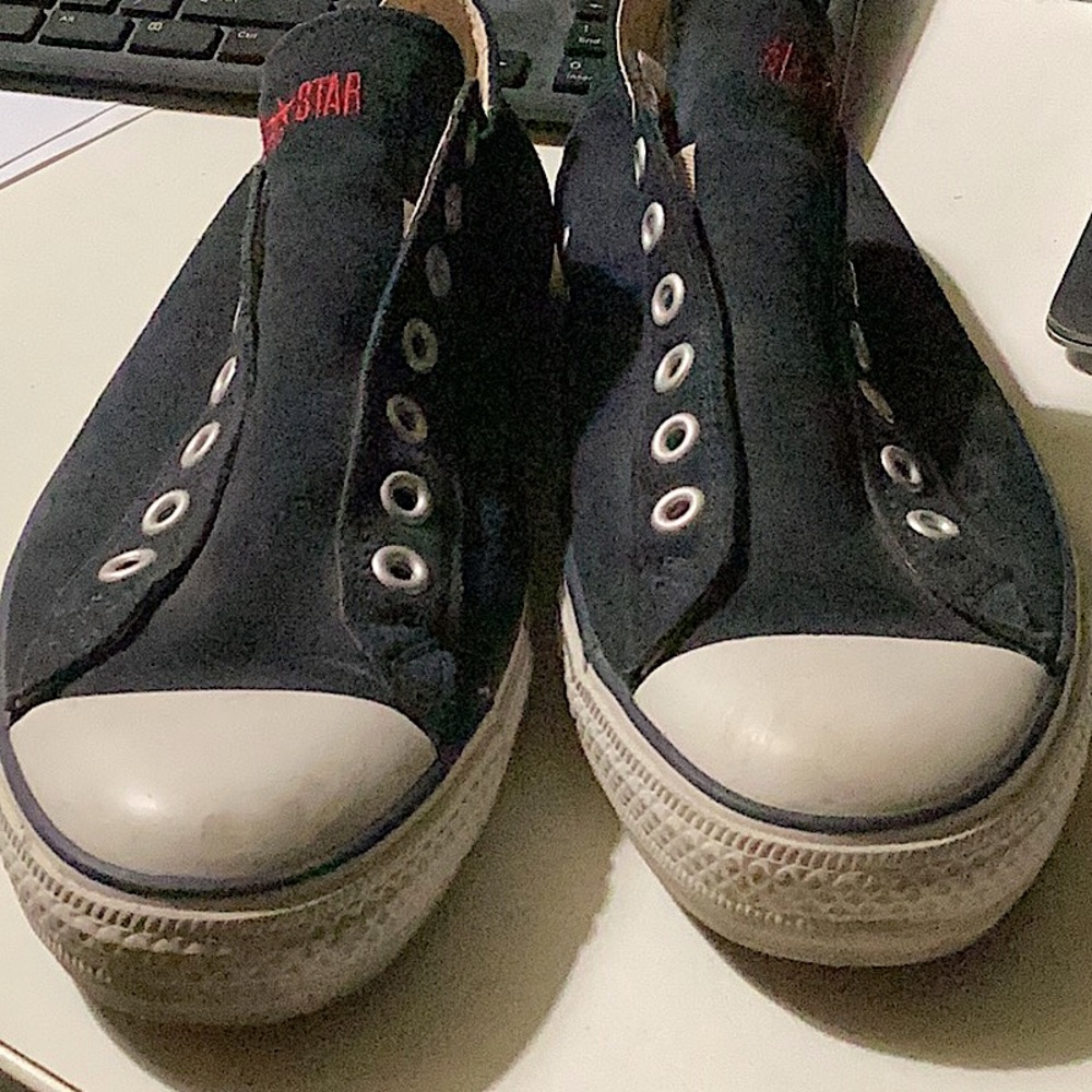 Converse x John Varvatos Sneakers Men’s Size 9 Black Suede Laceless Slip On Shoe